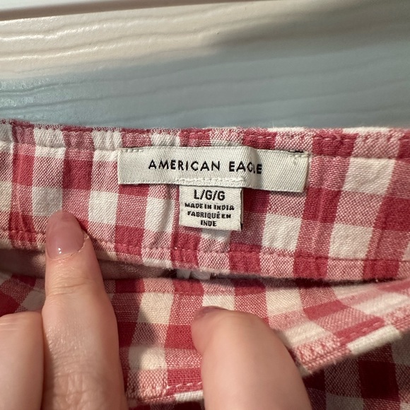 Gingham Lined Mini Skirt - Picture 3 of 4